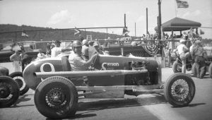 Len Koenig at the Bedford Speedway in 1946